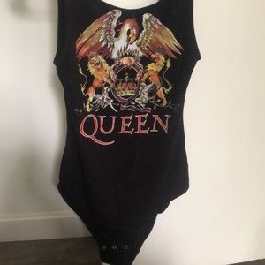 Small “QUEEN” merch bodysuit